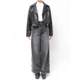 コンパクトフェイクレザーライダースジャケット | MURUA | 詳細画像34 