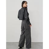 コンパクトフェイクレザーライダースジャケット | MURUA | 詳細画像7 