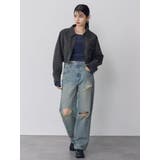 フェイクレザーショートフライトジャケット【セット販売対象】 | MURUA | 詳細画像15 