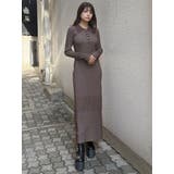 リブニットロングワンピース | MURUA | 詳細画像2