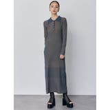 リブニットロングワンピース | MURUA | 詳細画像3