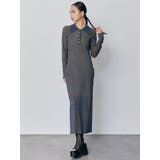 リブニットロングワンピース | MURUA | 詳細画像4