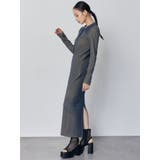 リブニットロングワンピース | MURUA | 詳細画像5