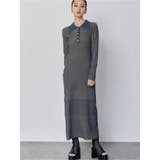 ブルー | リブニットロングワンピース | MURUA