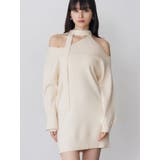 アイボリー | アシメショルダーミニワンピース | MURUA