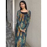 レイヤードパターンシアーワンピース | MURUA | 詳細画像13 