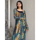 レイヤードパターンシアーワンピース | MURUA | 詳細画像14 