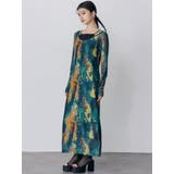 レイヤードパターンシアーワンピース | MURUA | 詳細画像4 