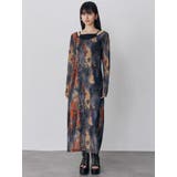 レイヤードパターンシアーワンピース | MURUA | 詳細画像5 