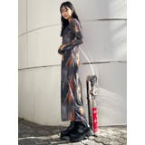 レイヤードパターンシアーワンピース | MURUA | 詳細画像7 