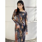 レイヤードパターンシアーワンピース | MURUA | 詳細画像8 