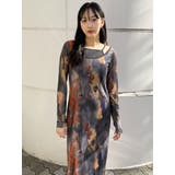 レイヤードパターンシアーワンピース | MURUA | 詳細画像9 