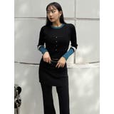 スカートレイヤードニットフレアパンツ | MURUA | 詳細画像18 