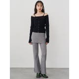 スカートレイヤードニットフレアパンツ | MURUA | 詳細画像9 