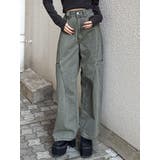 カーキ | パッチポケットバレルレッグパンツ | MURUA