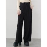 ブラック | フロントベルトワイドパンツ【セット販売対象】 | MURUA