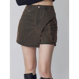 ブラウン | ワンサイドスリットカーゴショートパンツ【セット販売対象】 | MURUA