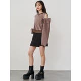 アシメチノミニスカート | MURUA | 詳細画像34 