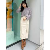 ZIPスリットフェイクレザーナロースカート | MURUA | 詳細画像16 