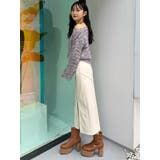 ZIPスリットフェイクレザーナロースカート | MURUA | 詳細画像17 