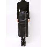 ZIPスリットフェイクレザーナロースカート | MURUA | 詳細画像31 