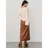 ZIPスリットフェイクレザーナロースカート | MURUA | 詳細画像8 