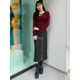 ZIPスリットフェイクレザーナロースカート | MURUA | 詳細画像9 
