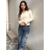 ダメージフラワーワイドデニム | MURUA | 詳細画像20