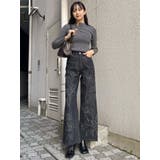 ダメージフラワーワイドデニム | MURUA | 詳細画像34 