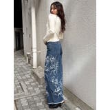 ダメージフラワーワイドデニム | MURUA | 詳細画像37 