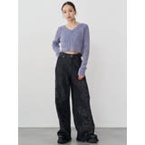 ダメージフラワーワイドデニム | MURUA | 詳細画像6