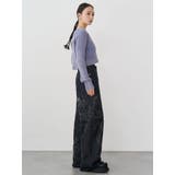 ダメージフラワーワイドデニム | MURUA | 詳細画像7