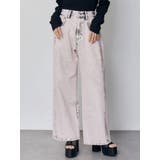 ピンク | サイドタックワイドデニム【セット販売対象】 | MURUA