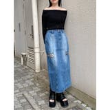 ツイストレースアップデニムスカート | MURUA | 詳細画像11