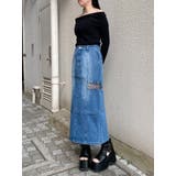 ツイストレースアップデニムスカート | MURUA | 詳細画像13