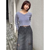 ツイストレースアップデニムスカート | MURUA | 詳細画像15