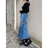 ツイストレースアップデニムスカート | MURUA | 詳細画像17