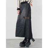 ツイストレースアップデニムスカート | MURUA | 詳細画像2