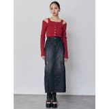 ツイストレースアップデニムスカート | MURUA | 詳細画像8