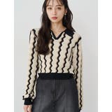 ウェーブパターンリブニット | MURUA | 詳細画像1 