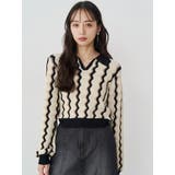 ウェーブパターンリブニット | MURUA | 詳細画像4 