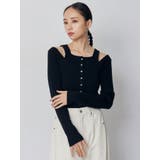 フロントボタンデザインニット | MURUA | 詳細画像5 