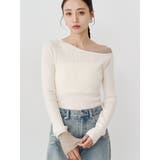 アイボリー | レイヤードワンショルニット | MURUA