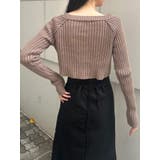 ブリーチVネッククロップドニット | MURUA | 詳細画像20