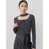 フロントレースアップニット | MURUA | 詳細画像2 