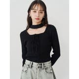 フロントレースアップニット | MURUA | 詳細画像4 