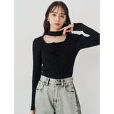 フロントレースアップニット | MURUA | 詳細画像6 