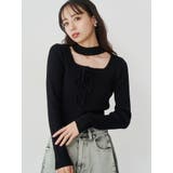 フロントレースアップニット | MURUA | 詳細画像7 