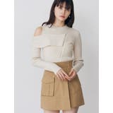 ワンショルダーZIPニット | MURUA | 詳細画像1 