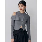 ワンショルダーZIPニット | MURUA | 詳細画像11 